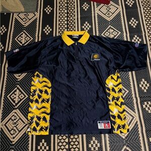 NBA Indiana Pacers pregame warm-up top awesome design size XXL